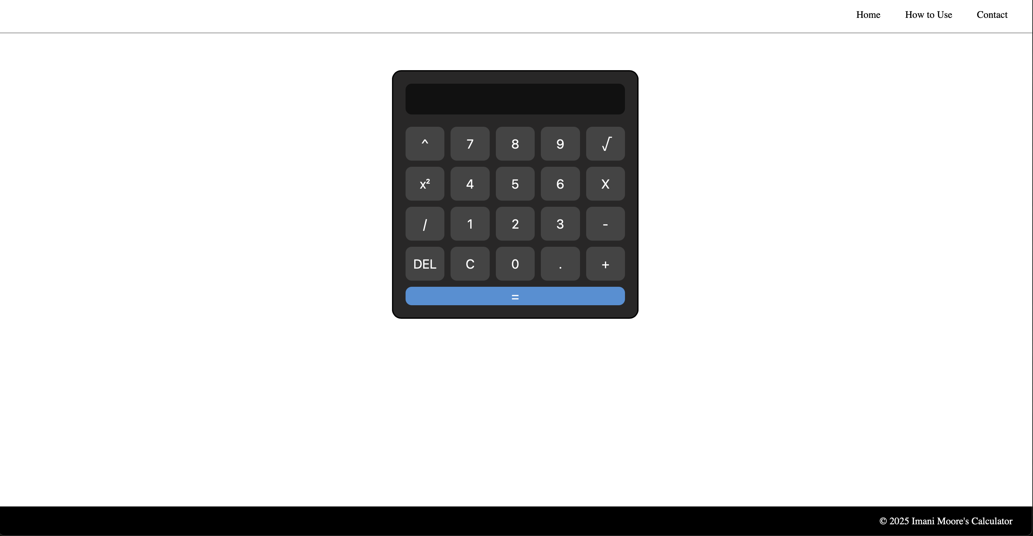 Functional calculator app